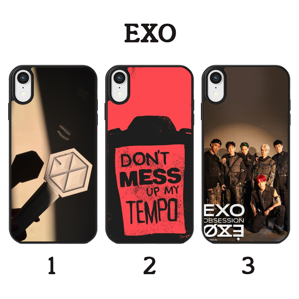 CaseKu, EXO - Softcase Glossy (BERGARANSI) Iphone samsung xiaomi redmi oppo vivo realme (Case Casing