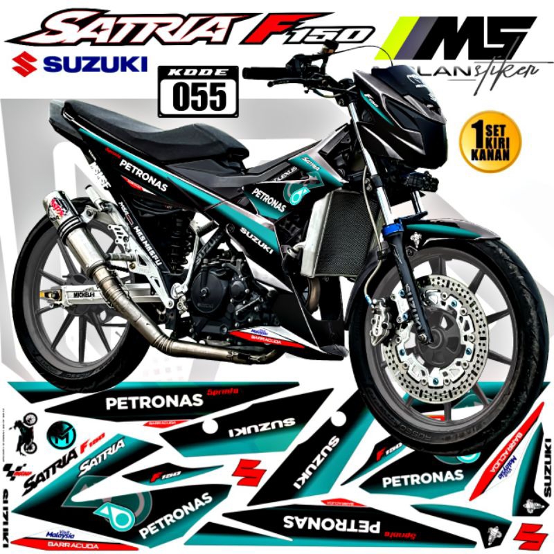 Decal Sticker Striping Variasi Satria Fu Fi injeksi Raider R 150 Fi Suzuki Satria Fu 150 Fi 2016-202