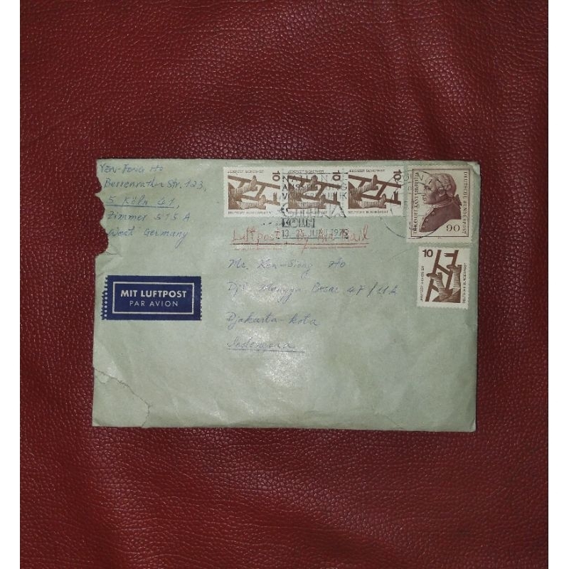 

Amplop dari west Germany Isinya perangko German