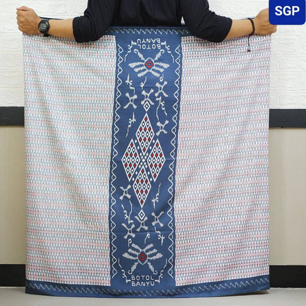 Sarung Goyor Pria Sarung Botol Bahan Rayon Motif Wajik Sarung Putih