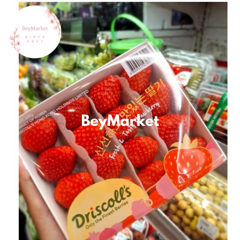 

Strawberry Korea Driscoll’s 330g | Stroberi Korea | Pack