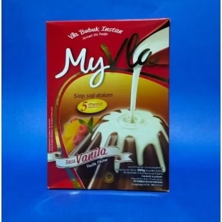 

My Vla 1 box Vanilla dan Cokelat isi 6 sachet @60gram