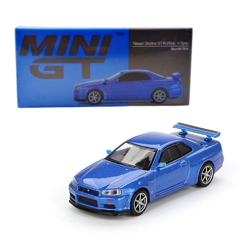 Mini GT Nissan Skyline GT-R34 Bayside Blue