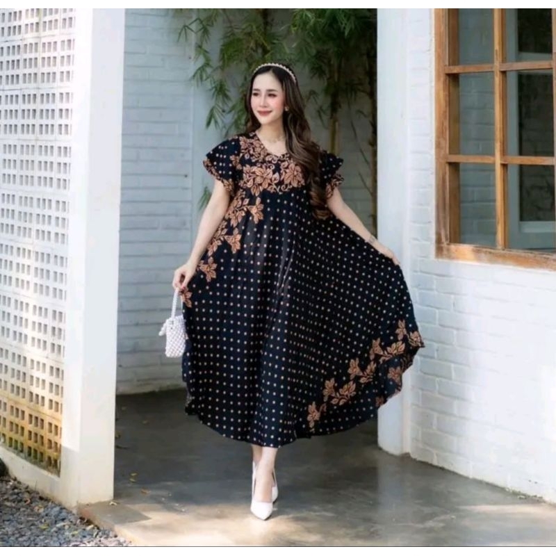 DASTER KLOK MOTIF POLKA BUNGA LEBAR DASTER PAYUNG DASTER SANTAI DASTER BUSUI