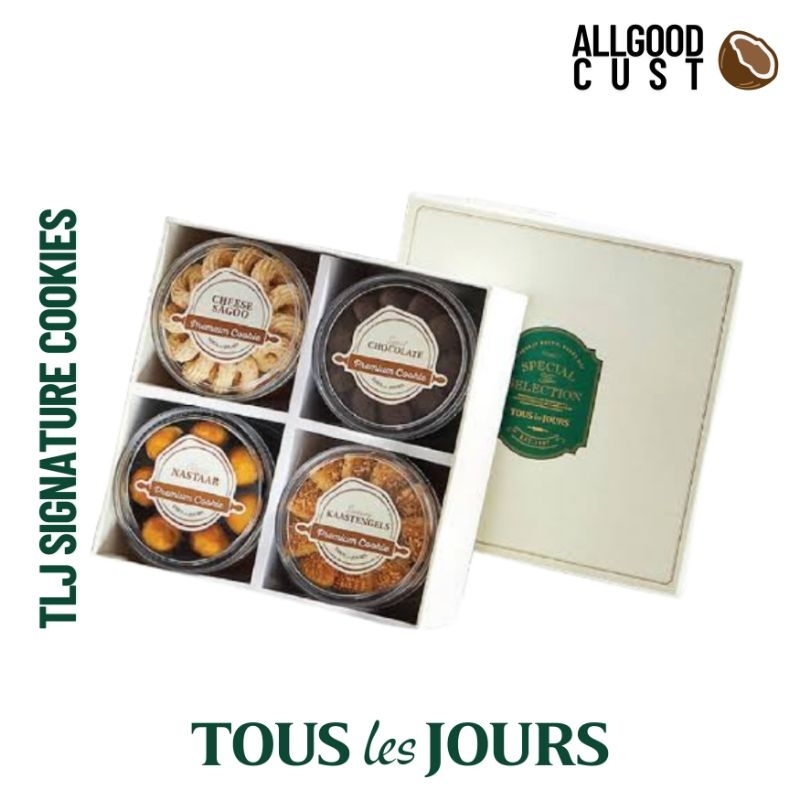 Tous Les Jours Hampers TLJ Signature Cookies, Kue Nastar - Sagu Keju - Kastengels