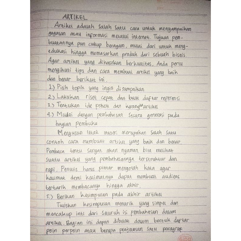 JASA TULIS TANGAN BAHASA INDONESIA/ARAB (Softfile)