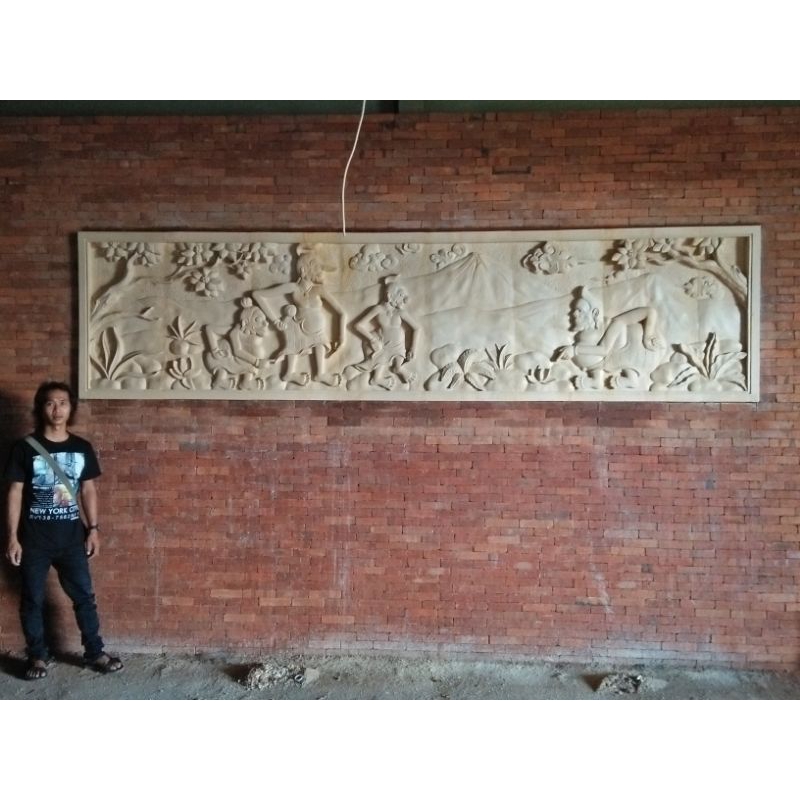 Kerajinan batu alam paras dinding rumah