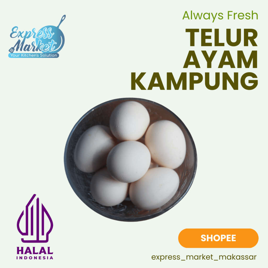 

Telur Ayam Kampung Fresh Per Rak 30 biji