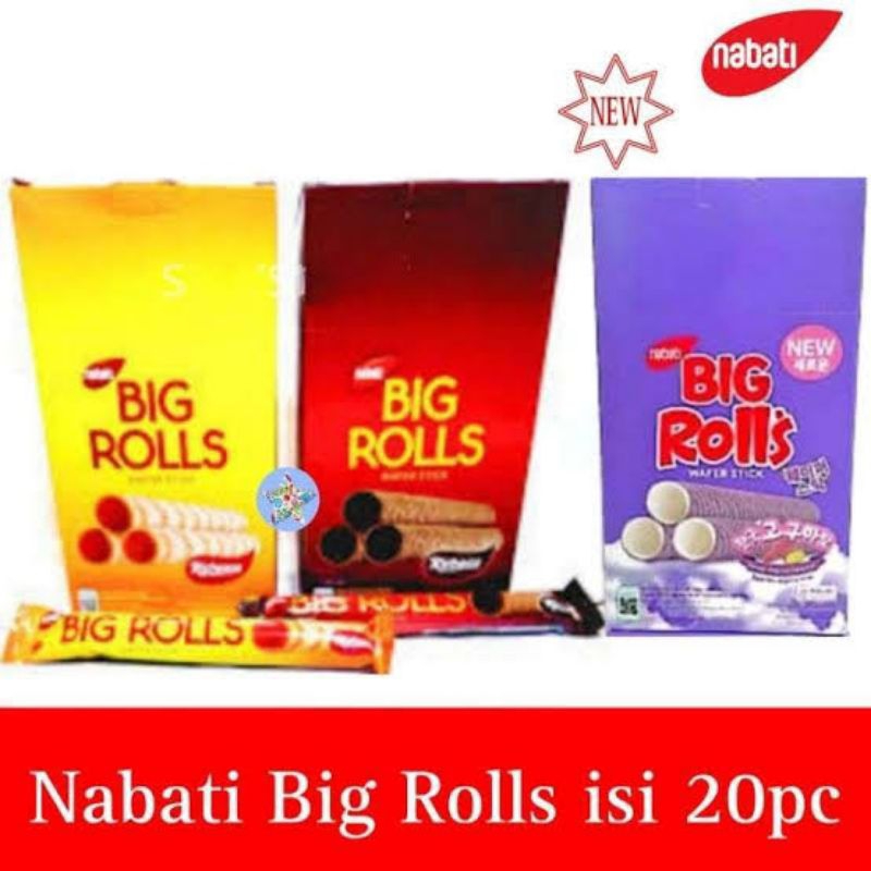

NABATI BIG ROLLS 1RB 1 BOX ISI 20 PCS