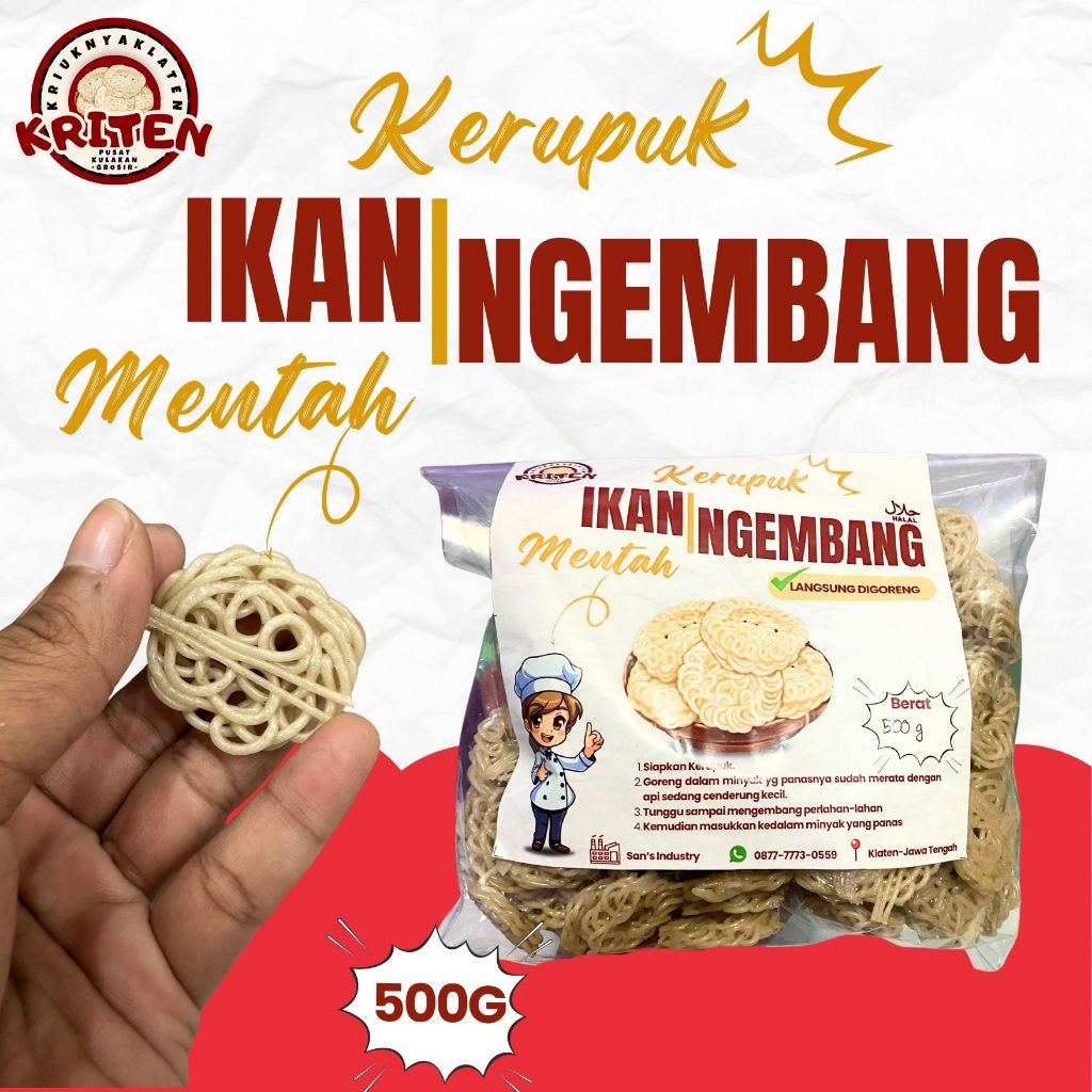 

kerupuk mentah kiloan kerupuk kriten berat 500gram ide usaha