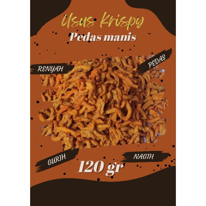 

Usus krispi / crispy pedas manis 120gr makanan ringan snack cemilan