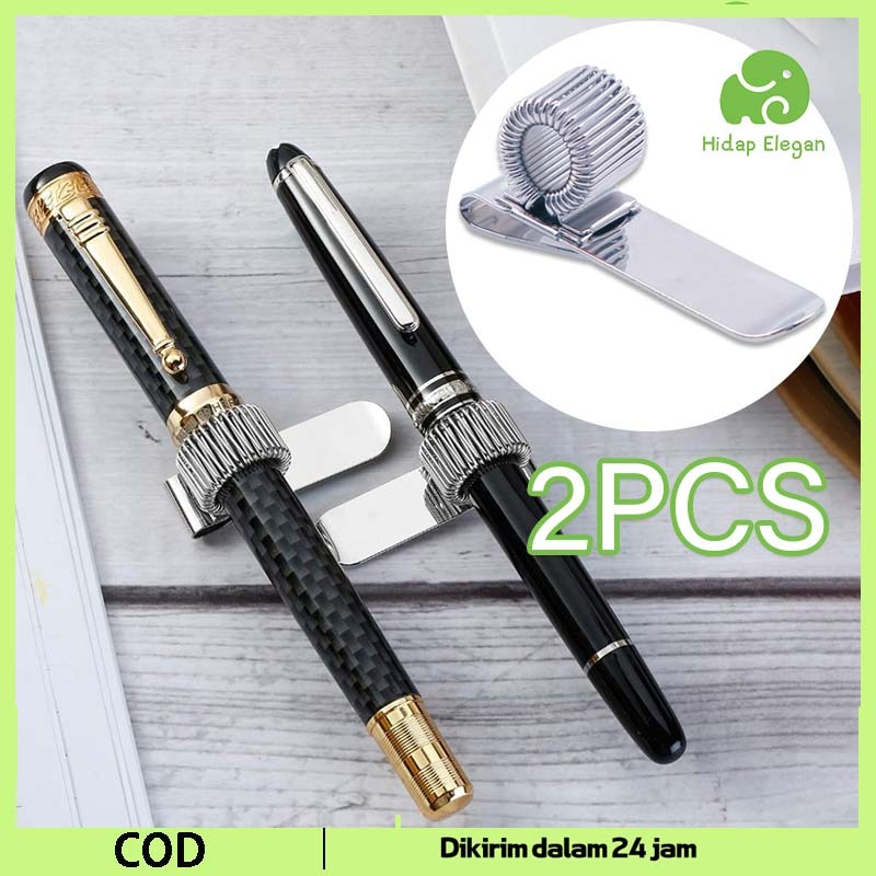 

Klip Pulpen Klip Pena Logam Fastener Clip Klip Pegas Kait Lubang Tunggal Holder Clip Pen Stand Holder Clip Pen Holder