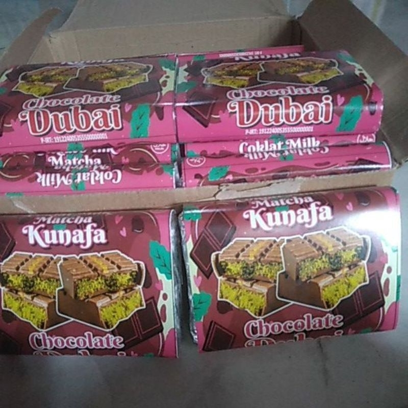 

cokelat duba kunafai ukuran atau berat 80gr