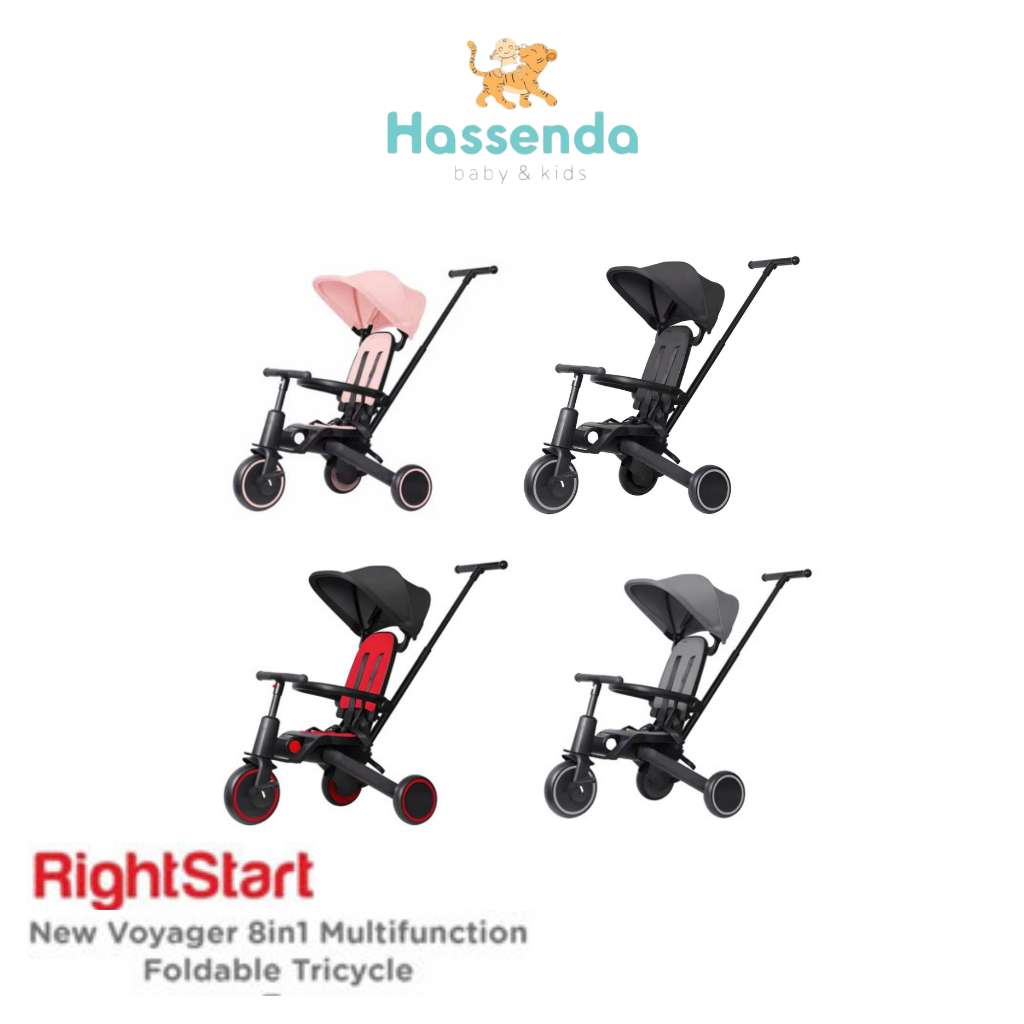 Right Start New Voyager 8in1 Multifunction Foldable Tricycle / Sepeda Anak