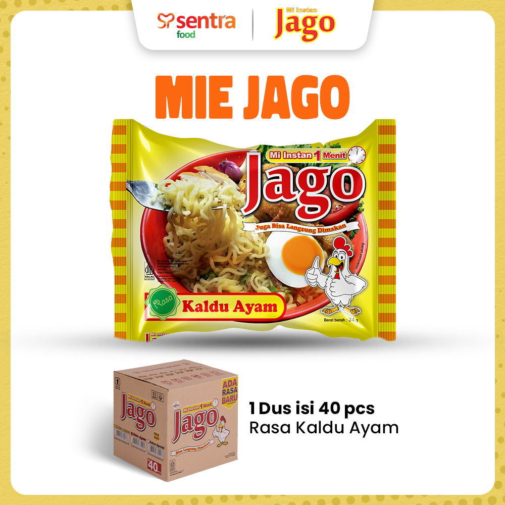 

Mie Jago Kaldu Ayam 1 Dus - Mie Instan Rasa Kaldu Ayam