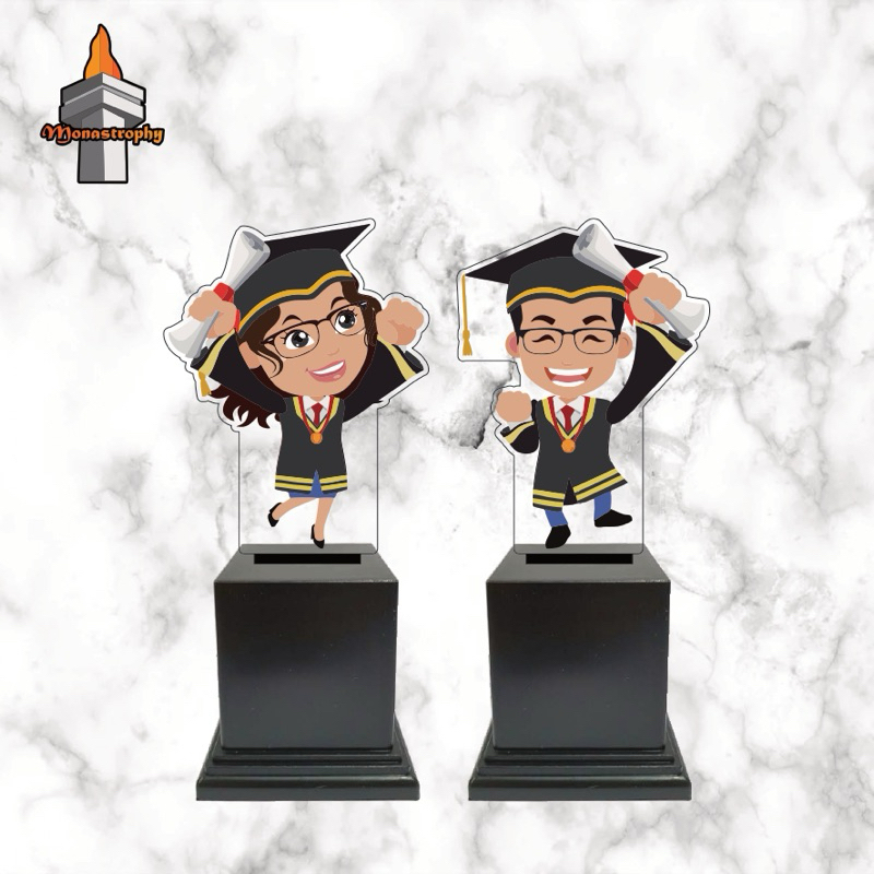 Piala Perpisahan Custom Akrilik Plakat Wisuda Murah