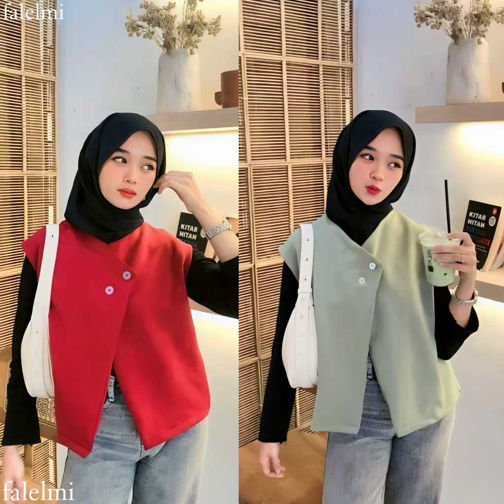 Vest Wanita Korean Style Rompi Wanita Korea Style