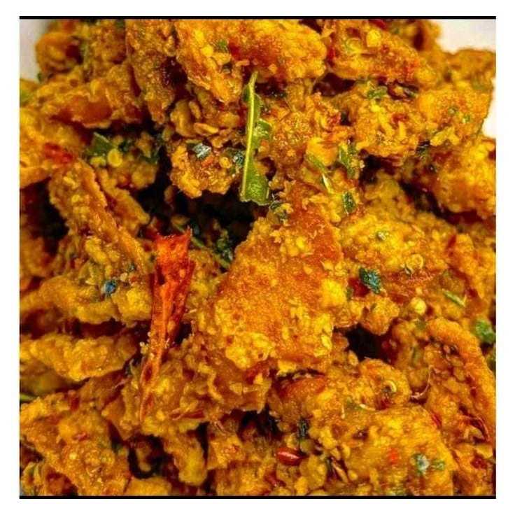 

250 GRAM KULIT AYAM CRISPY | KRIPIK KULIT AYAM PEDES DAUN JERUK | KULIT CRISPY ORIGINAL DAUN JERUK