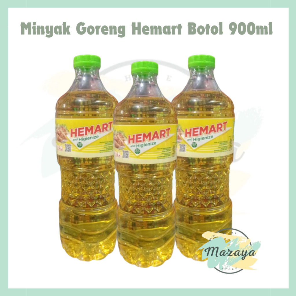 

MINYAK GORENG HEMART BOTOL 900ML - MAZAYA HOMESTORE