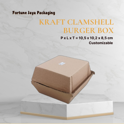 

Dus Burger Box / Dus Burger / Paper Burger Box / Kotak Kue / Kotak Burger Coklat