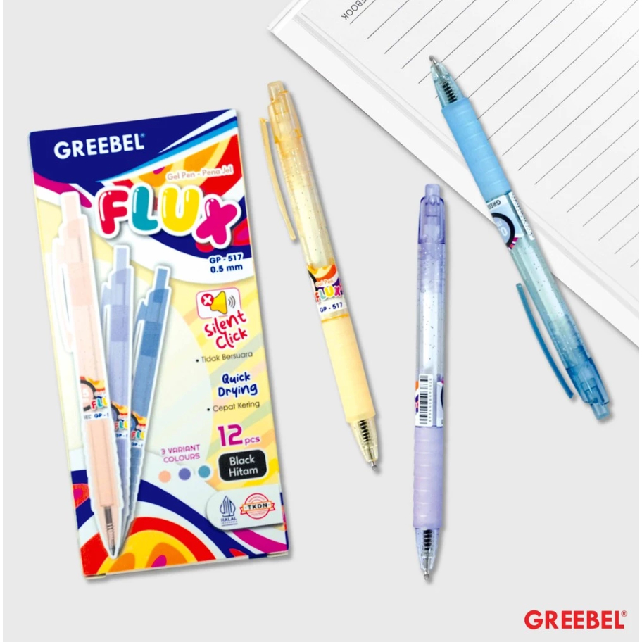 

Greebel - Pulpen Pen Ball Pen Gel - Bolpen Flux 0.5 GP-517 (Satuan)
