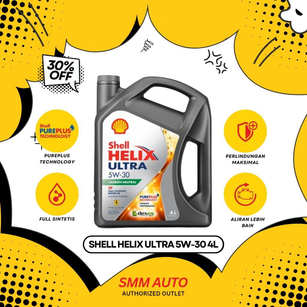 OLI MOBIL SHELL HELIX ULTRA 5W-30 4 LITER ASLI (OLI MOBIL)