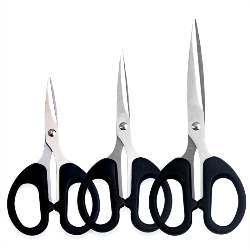 

GUNTING KERTAS SCISSORS PAPER PLASTIK SIZE S-M-L STANLIS STEEL