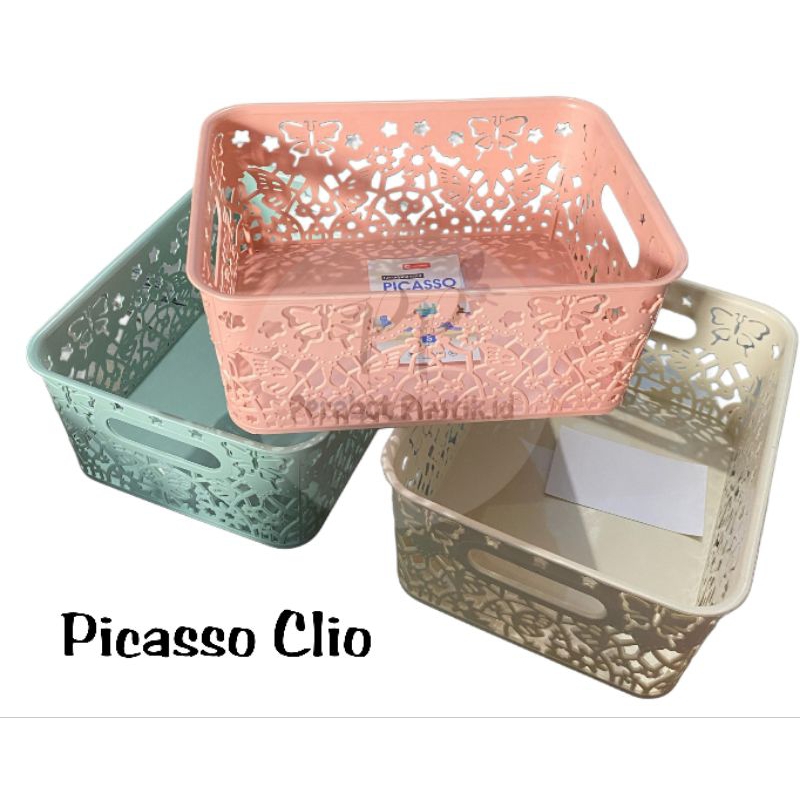 Mirah / Picasso - Keranjang Warna Tanpa Tutup Keranjang Serbaguna Plastik