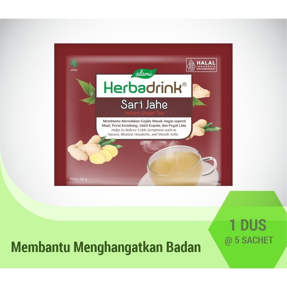 

HERBADRINK Sari Jahe dus 5 sachet