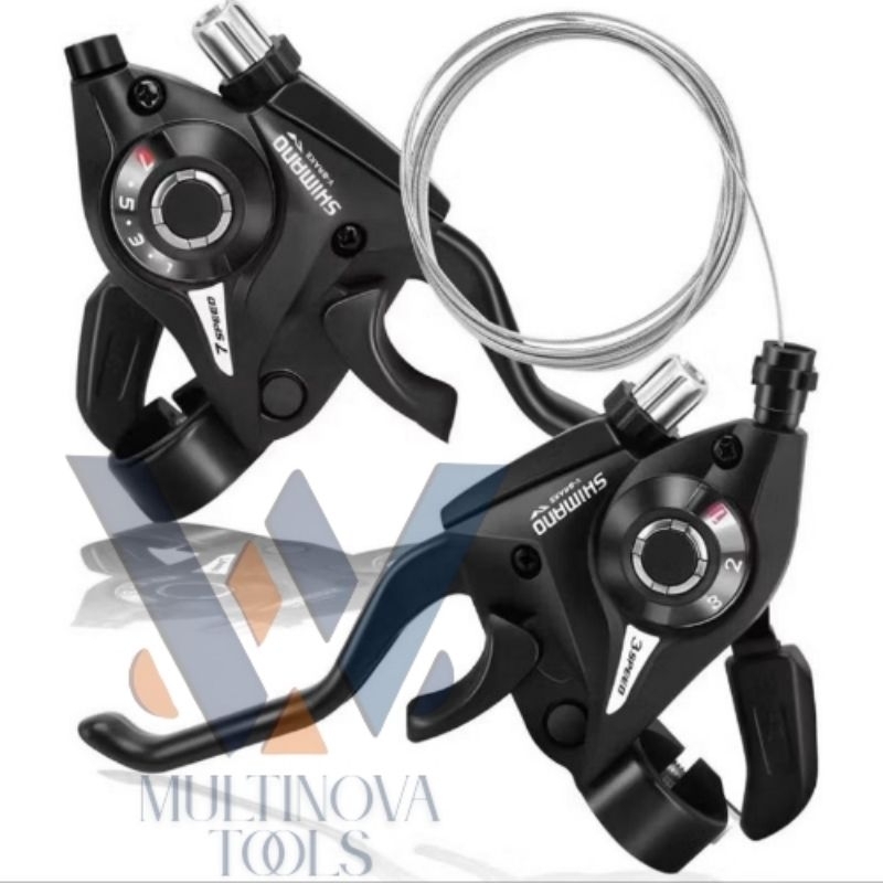 Shifter Operan Gigi Sepeda MTB 3 x 7 Speed Handle Alloy | Shifter Sepeda Gunung Federal | Handle Rem