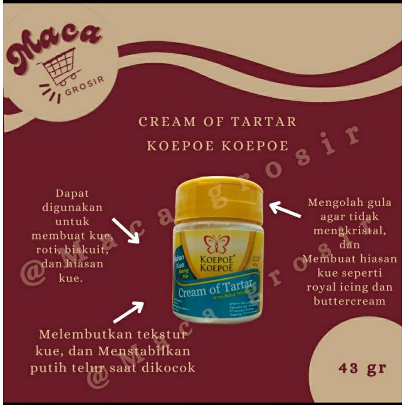 

Cream of tartar 43gr