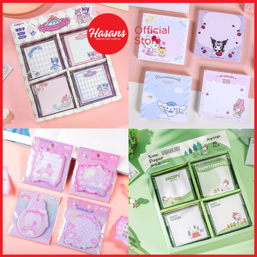 

Stick Notes / Buku Catanan Memo / Kertas Memo Bergambar Snoopy / Pembatas Buku / Penanda Catatan / Catanan Mini / Notepad Mini / Notebook Genggam / Joytop Sticky Notes