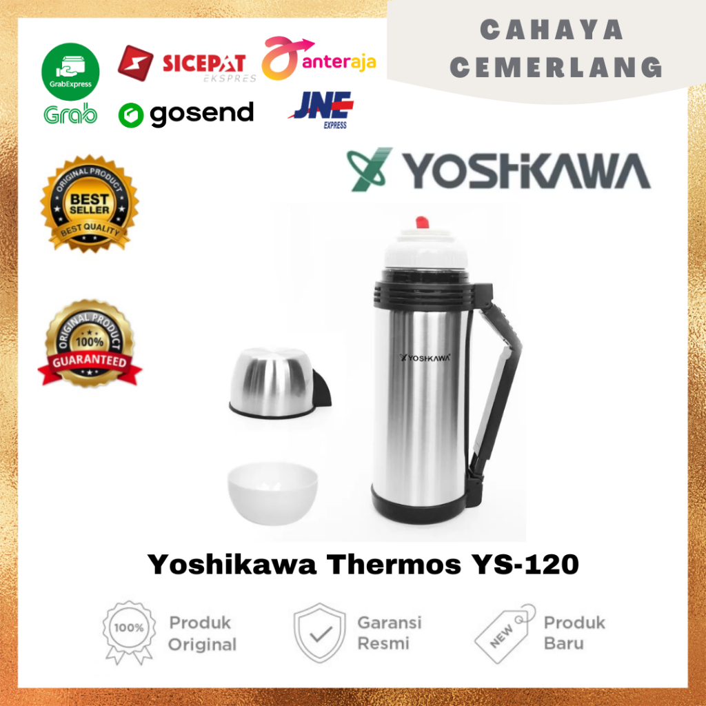 Thermos Stainless Yoshikawa 1.2 Liter Botol Minum