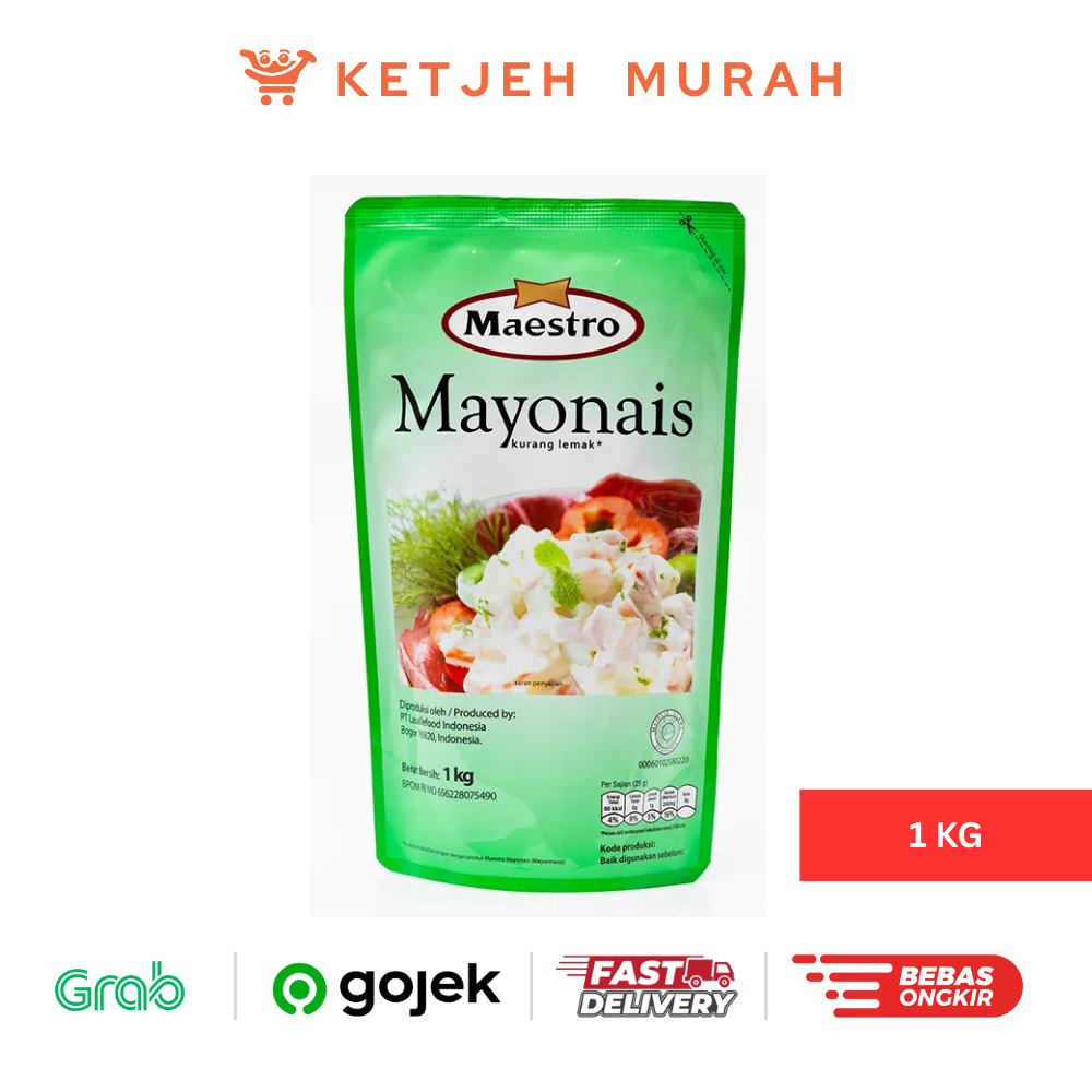 

Maestro Mayonais Kurang Lemak Pouch Refill 1 KG