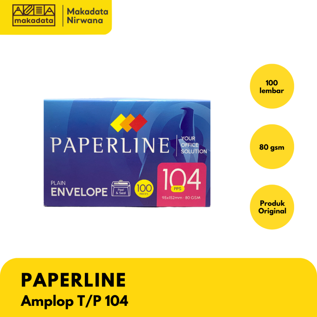 

PAPERLINE ENVELOPE/AMPLOP T/P 104 (1 PACK)