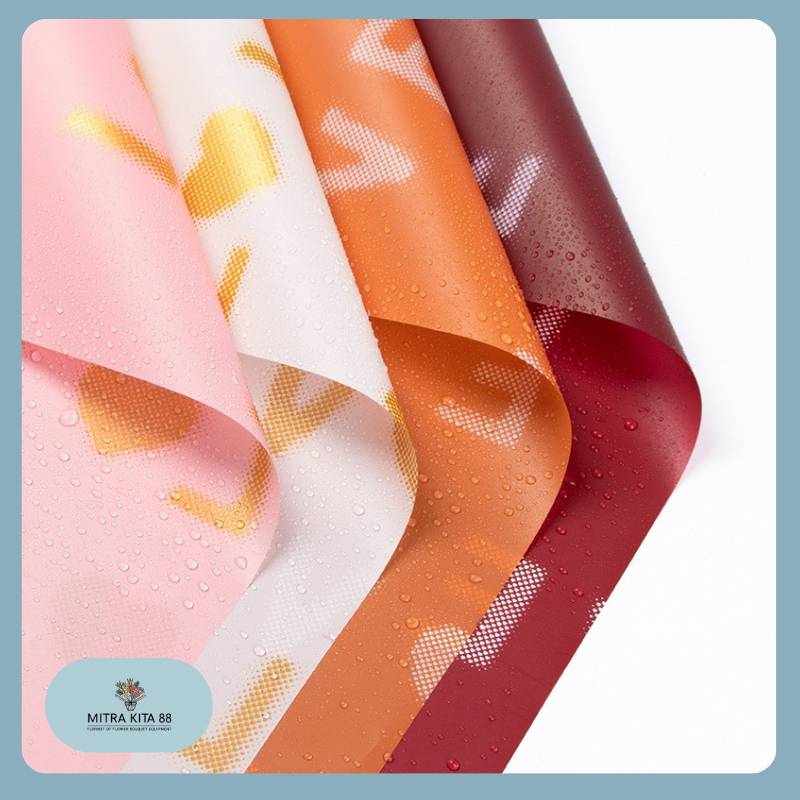 

Kertas Buket Bunga Bunga Motif Love Kertas Bunga Cellophane Flower Wrapping KB060