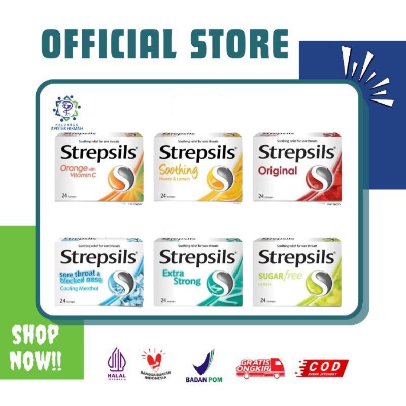 

Strepsils sachet isi 8 butir suplemen multivitamin kesehatan tenggorokan