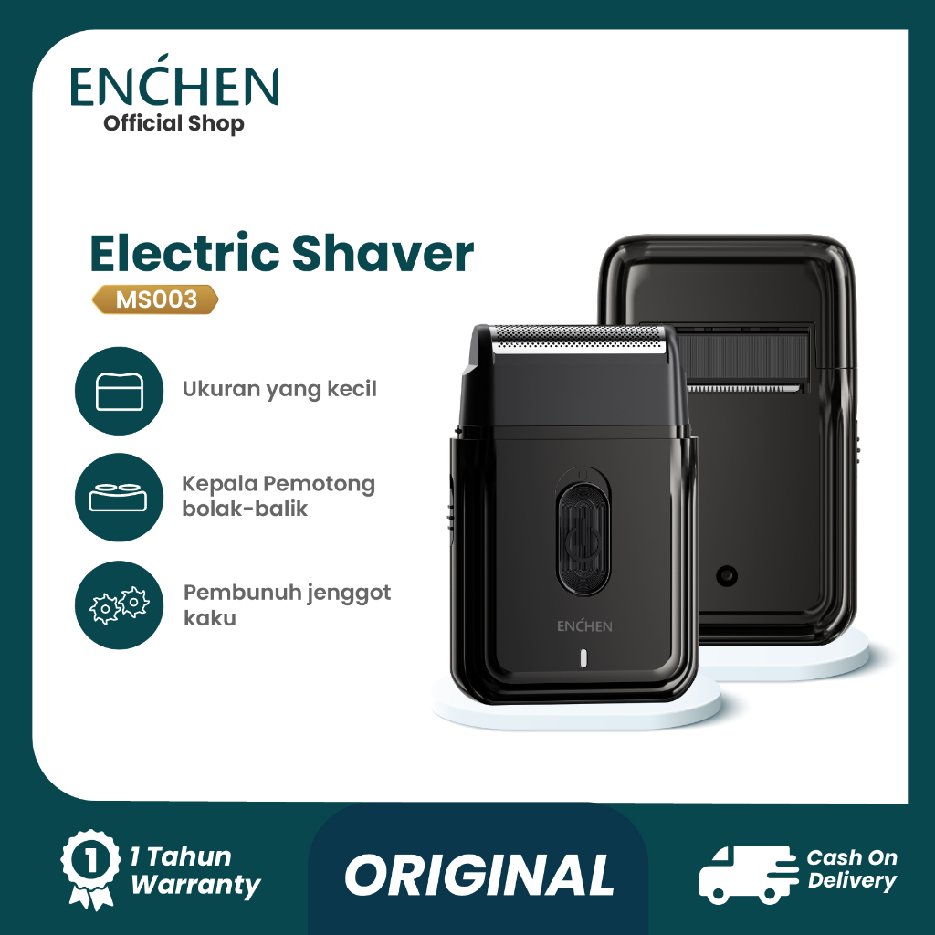 ENCHEN MS003 Alat Cukur Elektrik Alat Cukur Kumis Jenggot Portable Slim