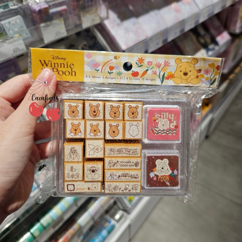 

OHSOME X Winnie The Pooh‼️Pooh Stamps Chops Set For Diary / Panner / Journal - Stempel Lucu untuk Agenda / Jurnal