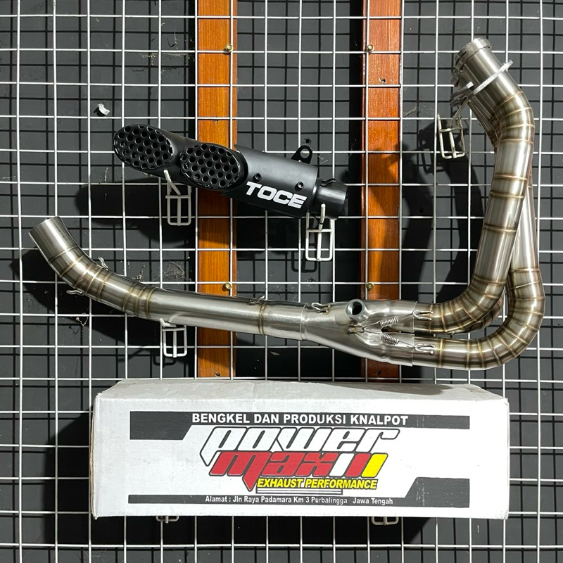 Knalpot TOCE GP Series Black Ninja ZX25R Full System PNP