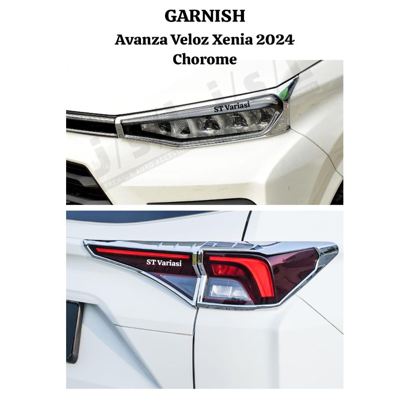 Garnish Lampu Depan Belakang Avanza Veloz Xenia 2022 2023 2024 Chrome List Lampu Depan Belakang Avan