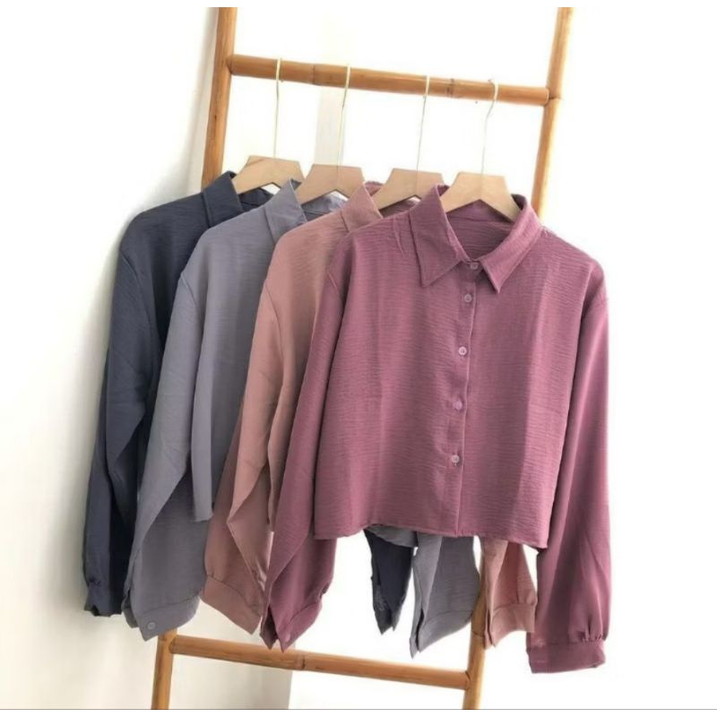 HANIN CROP//KEMEJA CROP