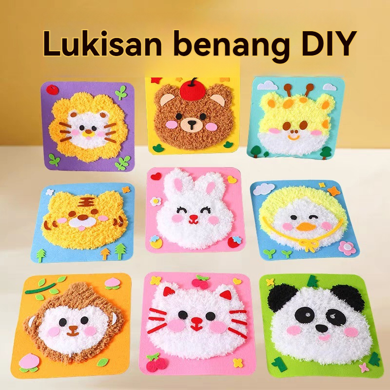 Punch Needle Kit Corgi Melody Pocacho Lengkap DIY Jahit Sulaman Embroidery Kit Package Paket Sulam K