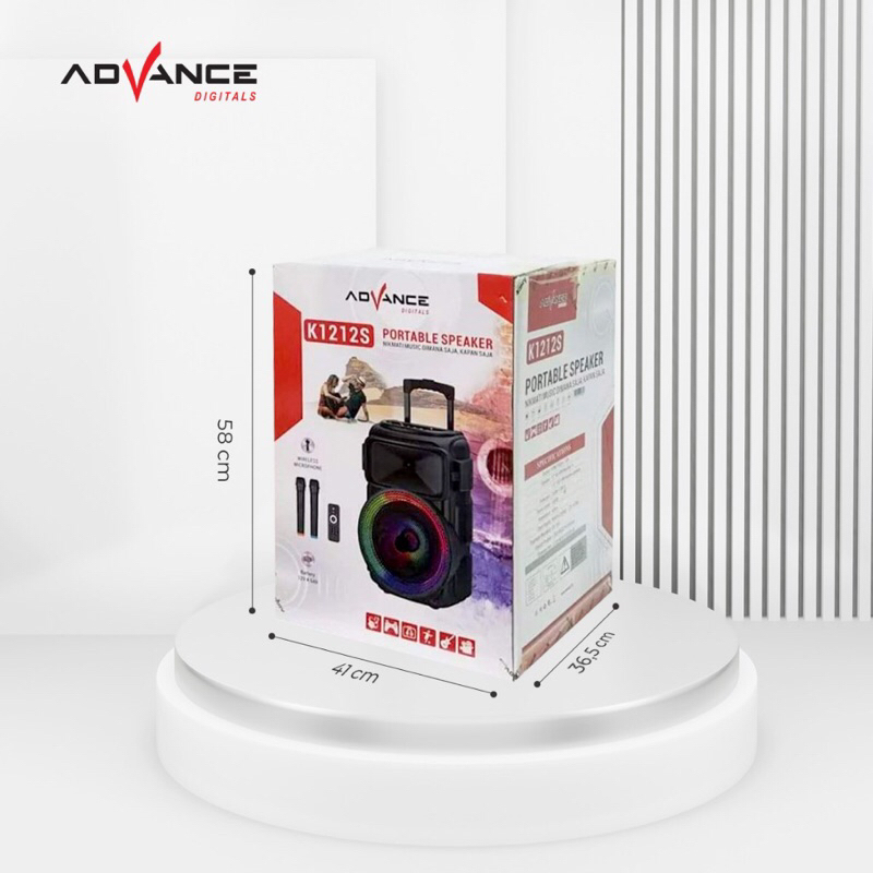 Speaker Advance/ Full Power Speaker Meeting 2 Mic/  K1212 S 12 Inch ADVANCE DIGITALS