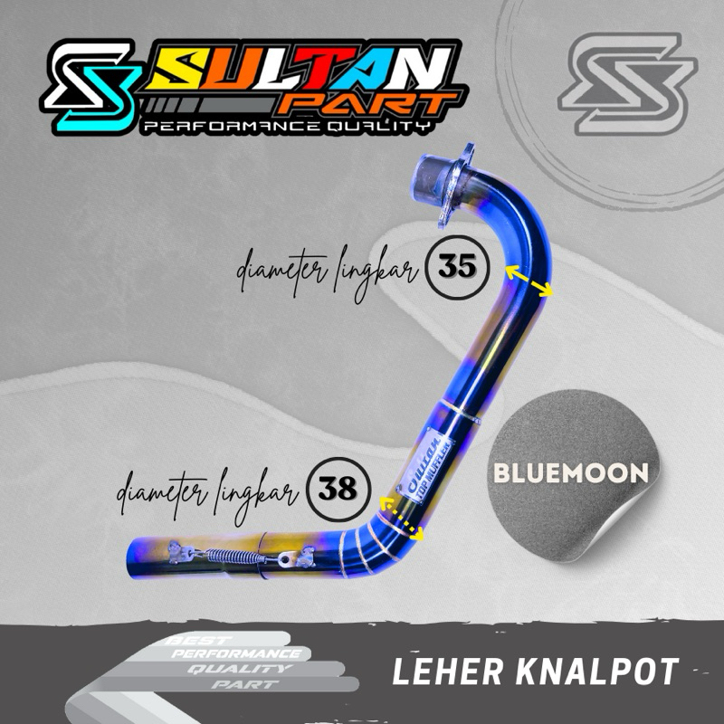 LEHER KNALPOT LEHERAN KNALPOT KENALPOT GL MAX GL 100 CB 100 CB 125  BLUEMOON - SULTAN PART