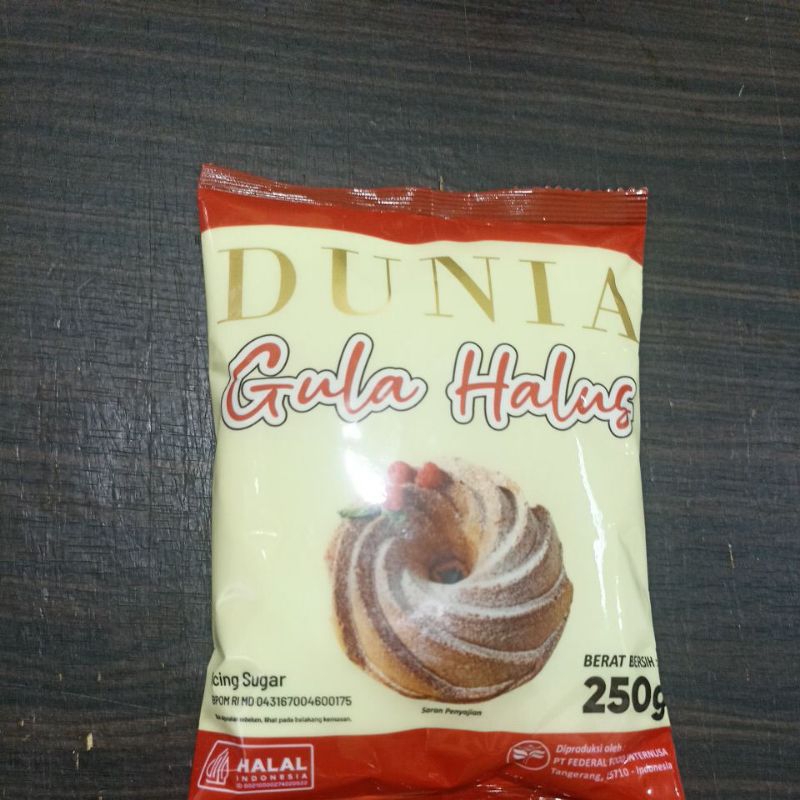 

dunia gula halus kemasan 250gr