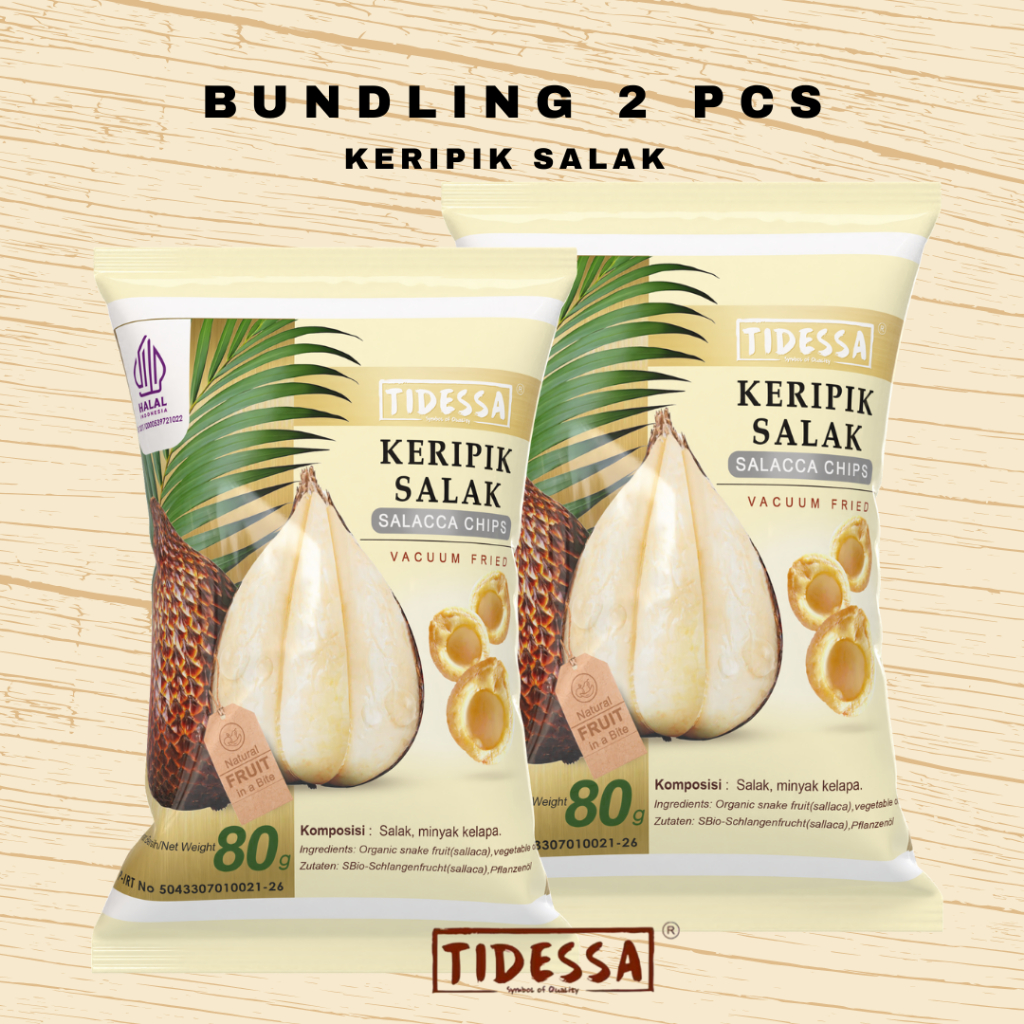 

[2 PCS] PAKET BUNDLING KERIPIK SALAK - TIDESSA