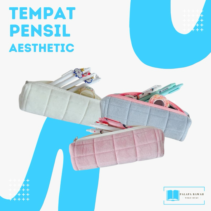 

TEMPAT PENSIL AESTHETIC WARNA SOFT PASTEL Tempat Pouch Pillow Korea / Kotak Pensil Sleting Velvet Aesthetic Pastel / Kotak Pensil Bulu / Make Up Pouch