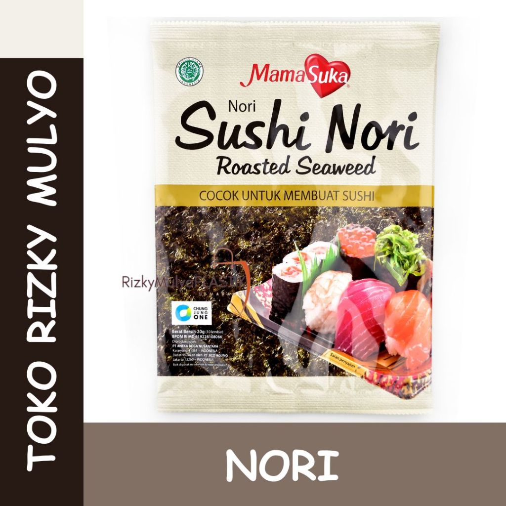

Mama Suka Nori Rumput Laut 10 Lembar / Sushi Nori