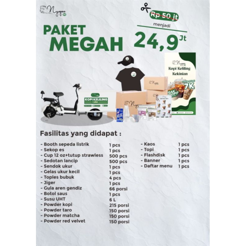 

Kemitraan Nyopee Go Paket Megah